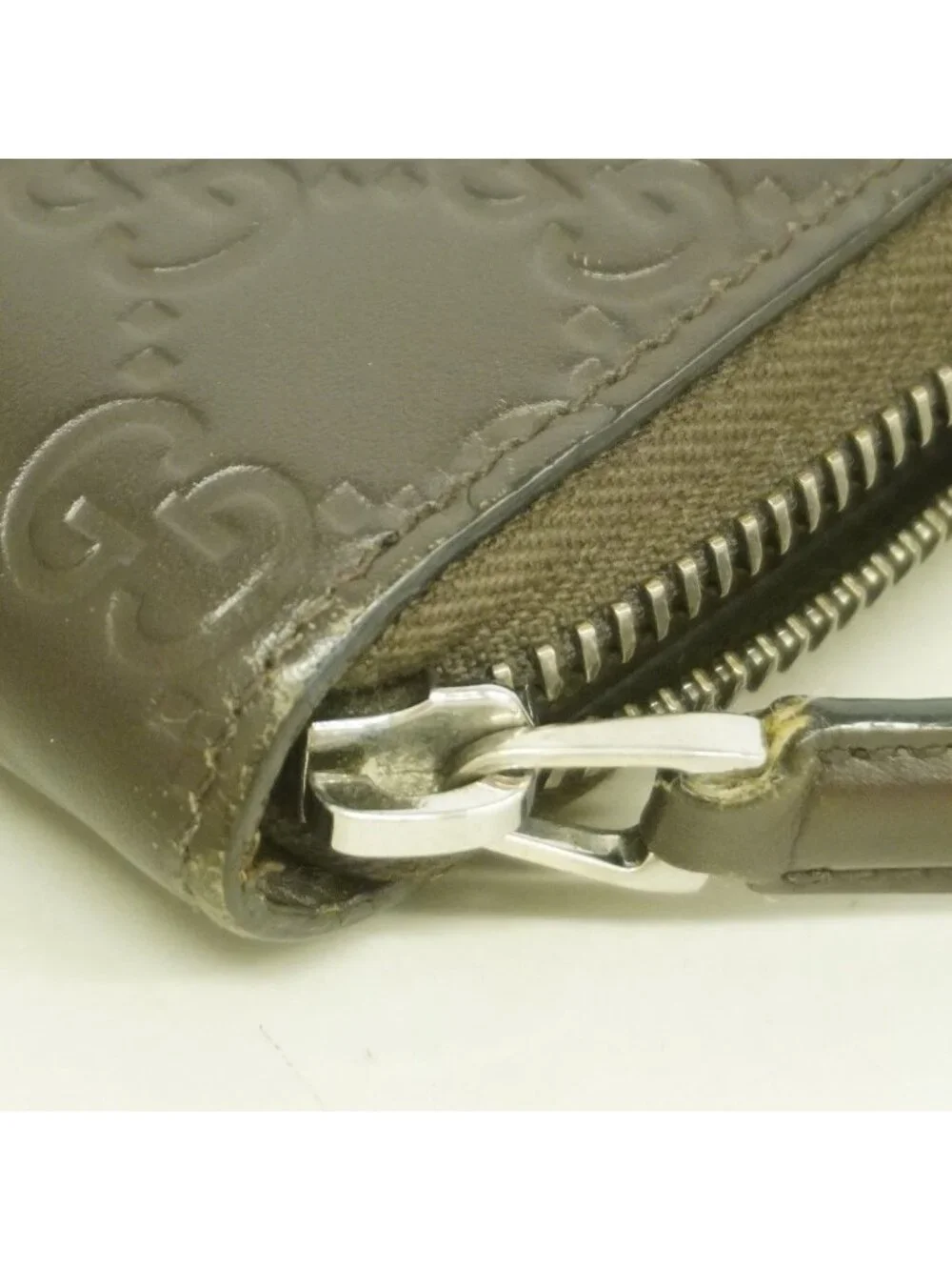 Gucci Wallet Guccissima Leather Brown Silver - Picture 7 of 8